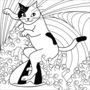 Surfing coloring pages free coloring pages