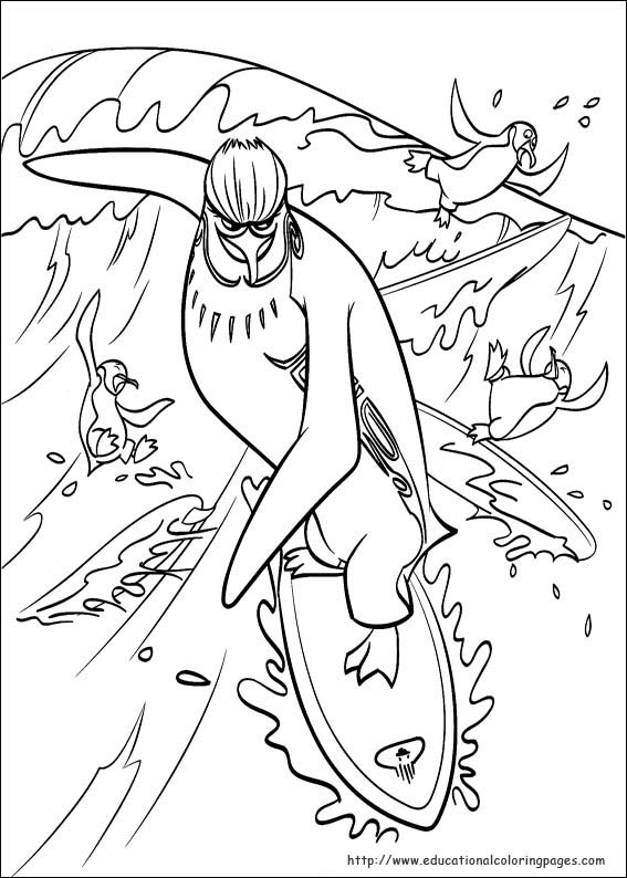 Surf up coloring pages