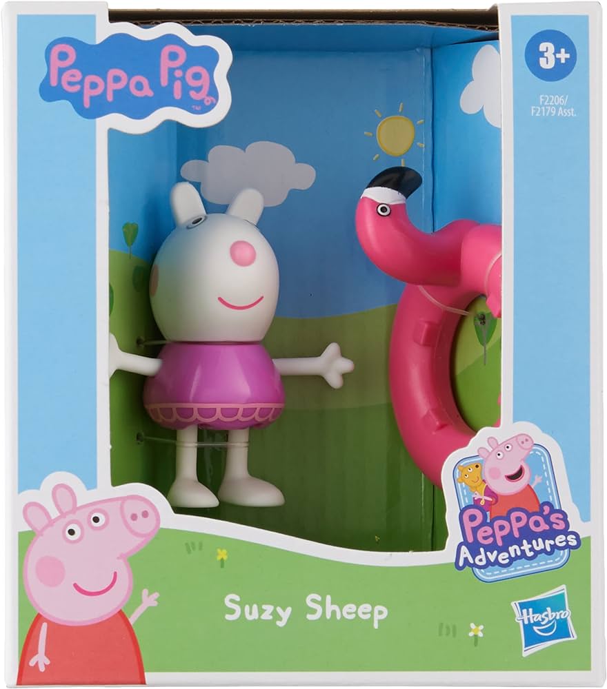 Peppa pig peppas adventures peppas fun friends preschool toy suzy sheep figure ages and up buy online at best price in ypt