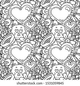 Adult coloring page anti stress art stock vector royalty free