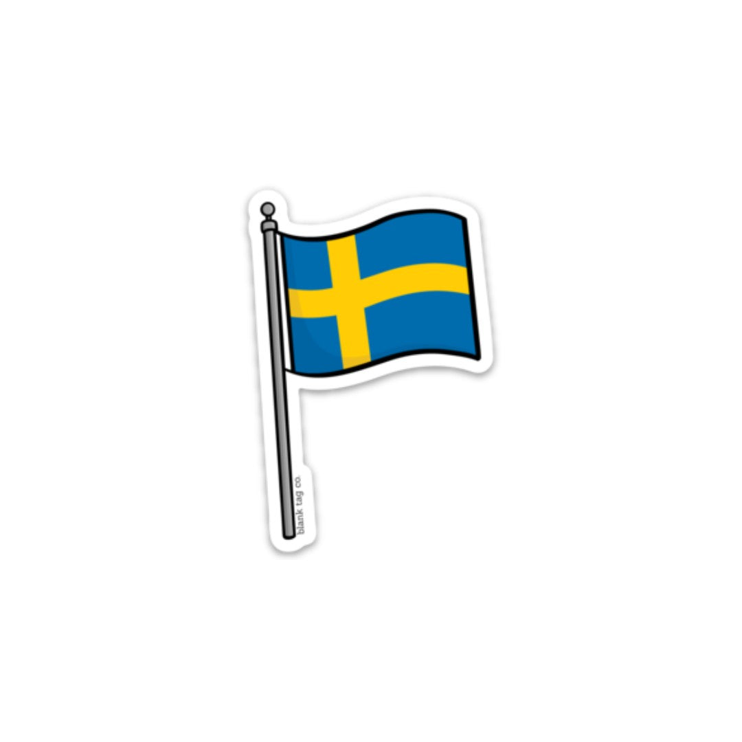 The sweden flag sticker