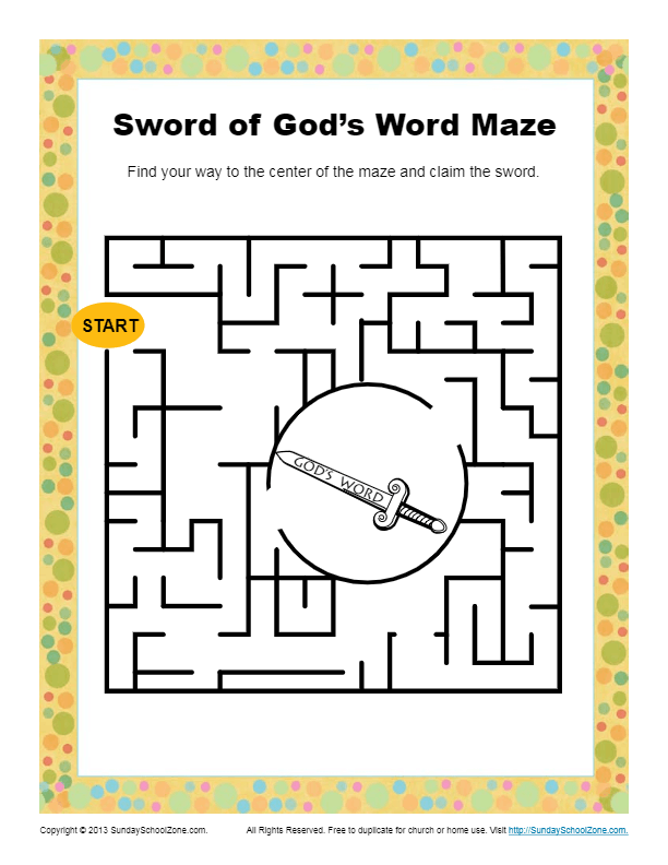 Sword of gods word maze