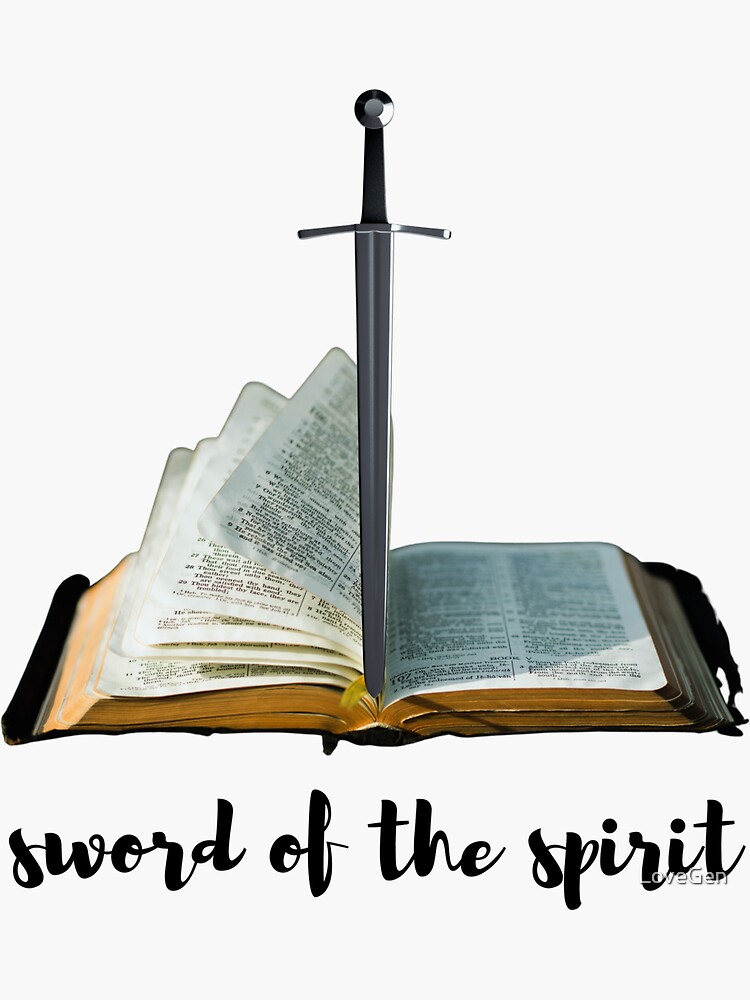 Bible sword of the spirit sticker for sale by lovegen