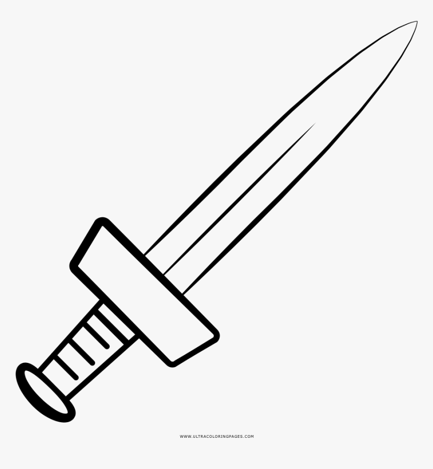 Short sword coloring page