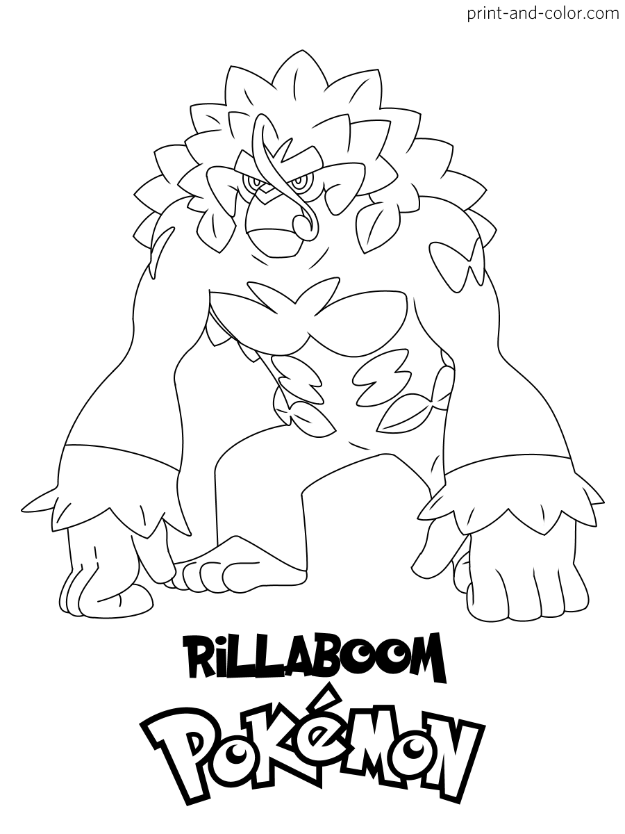 Pokemon sword and shield coloring pages print and color