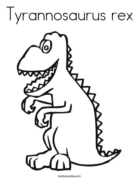 Tyrannosaurus rex coloring page