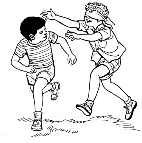 Tag game coloring page free printable coloring pages