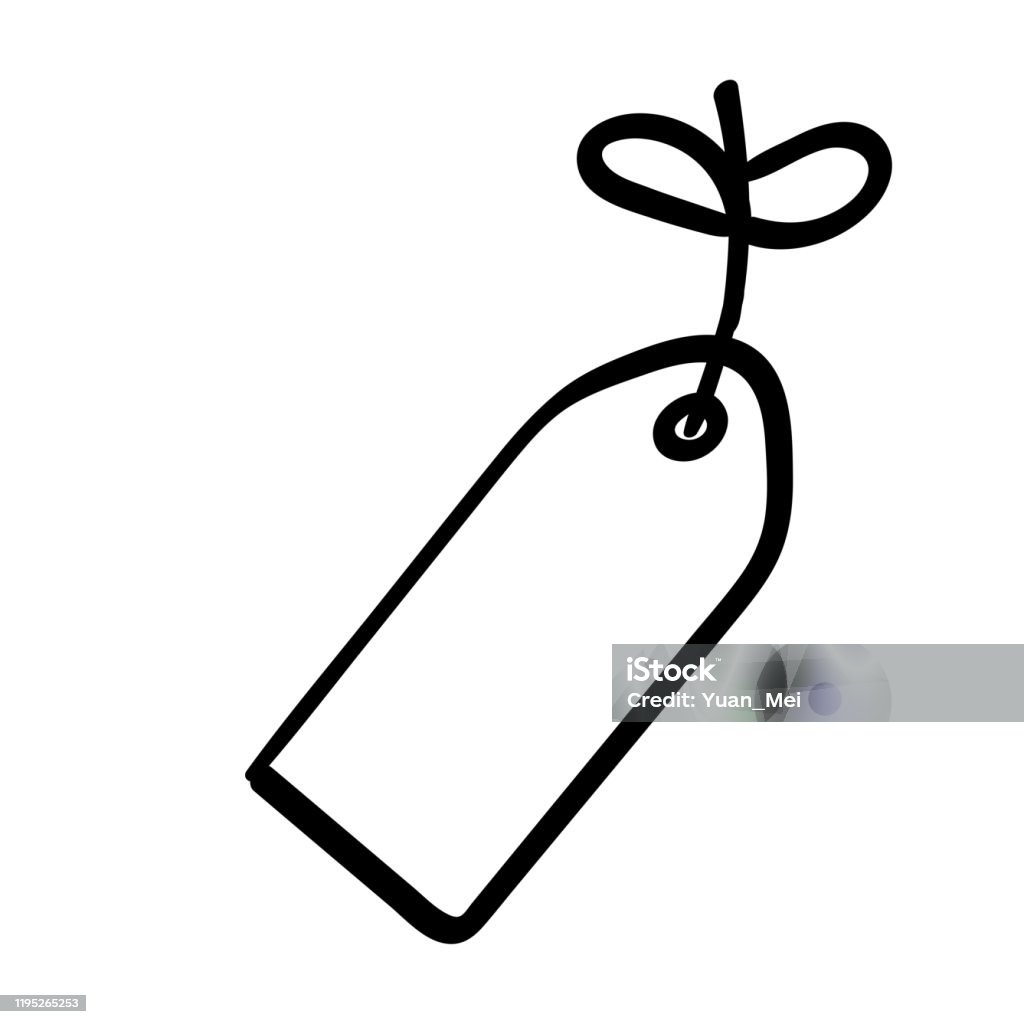 Tag vector badges and labels isolated on a white backgrounds coloring page coloring book contour stock illustration
