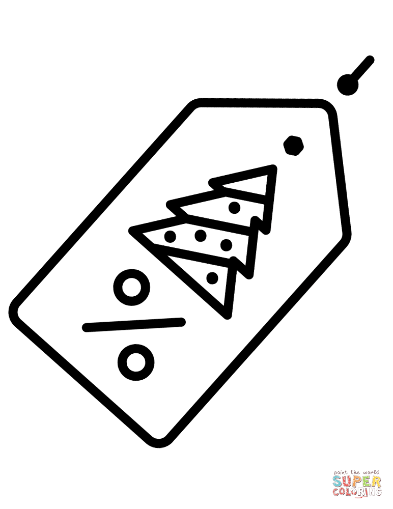 Christmas price tag coloring page free printable coloring pages