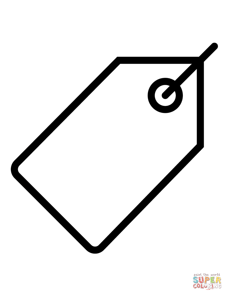Price tag coloring page free printable coloring pages