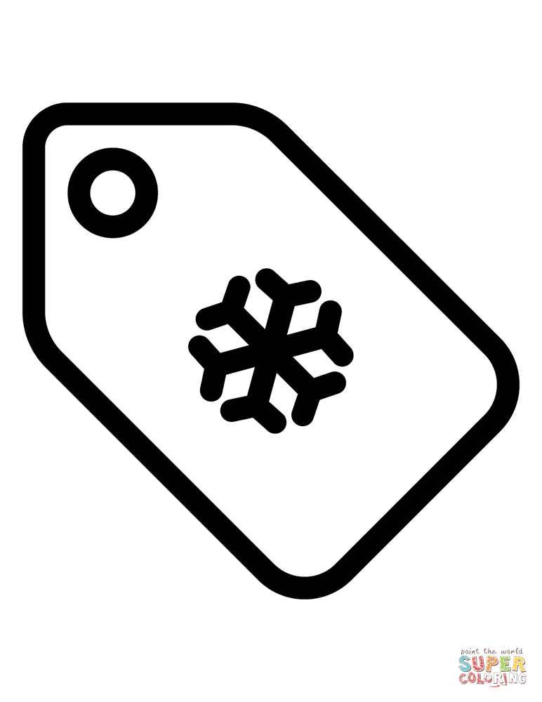Christmas price tag coloring page free printable coloring pages