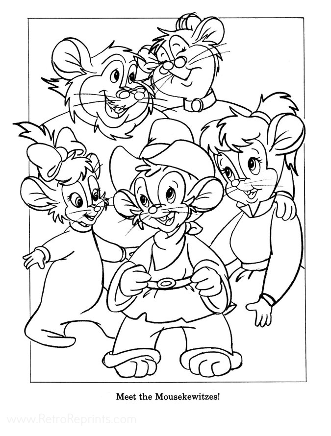 American tail fievel goes west coloring pages coloring books at retro reprints