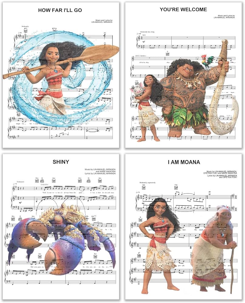 Moana music sheet photos