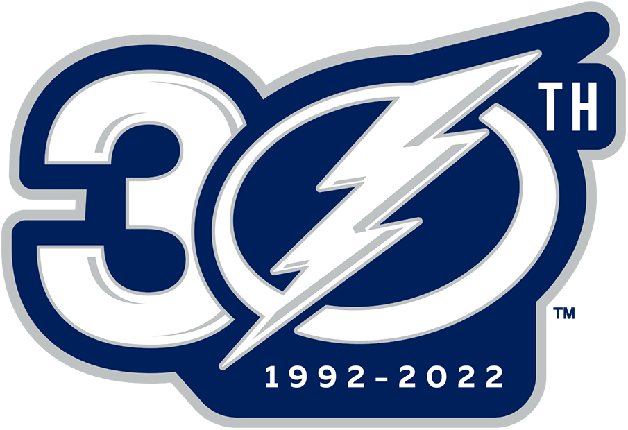 Tampa bay lightning anniversary logo