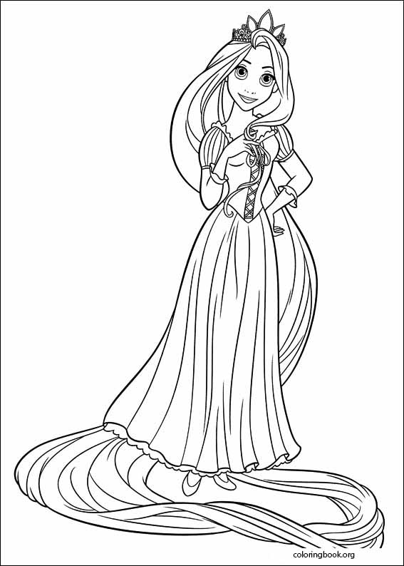 Tangled coloring page