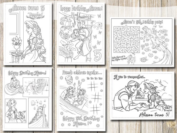 Tangled rapunzel coloring pages tangled rapunzel birthday tangled rapunzel party favor tangled rapunzel coloring book activities