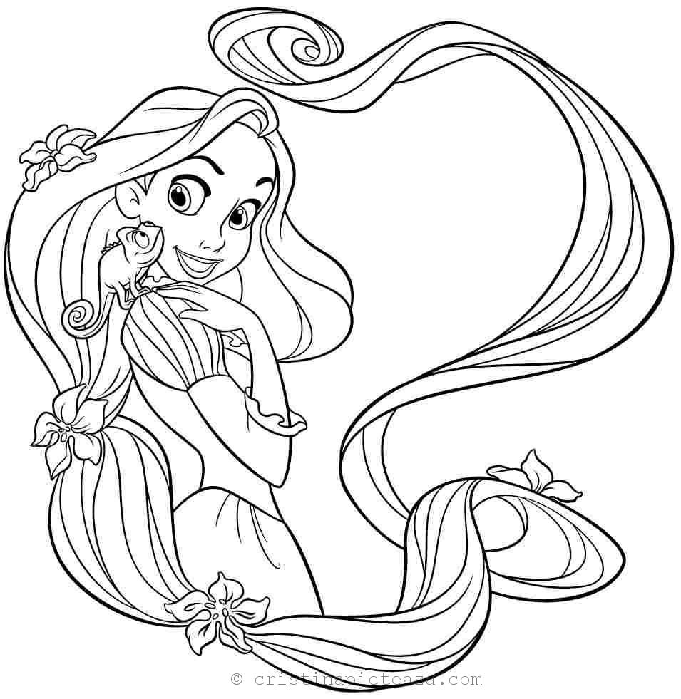 Tangled coloring pages â rapunzel coloring sheets