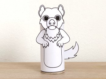 Tasmanian devil toilet paper roll printable