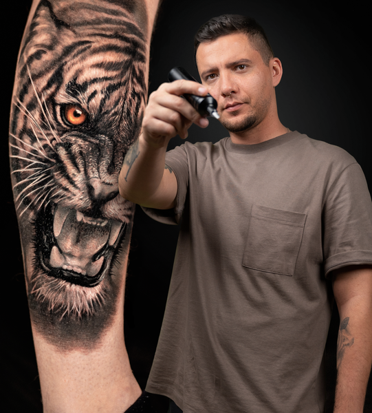 Realistic animal tattoo textures and fur â
