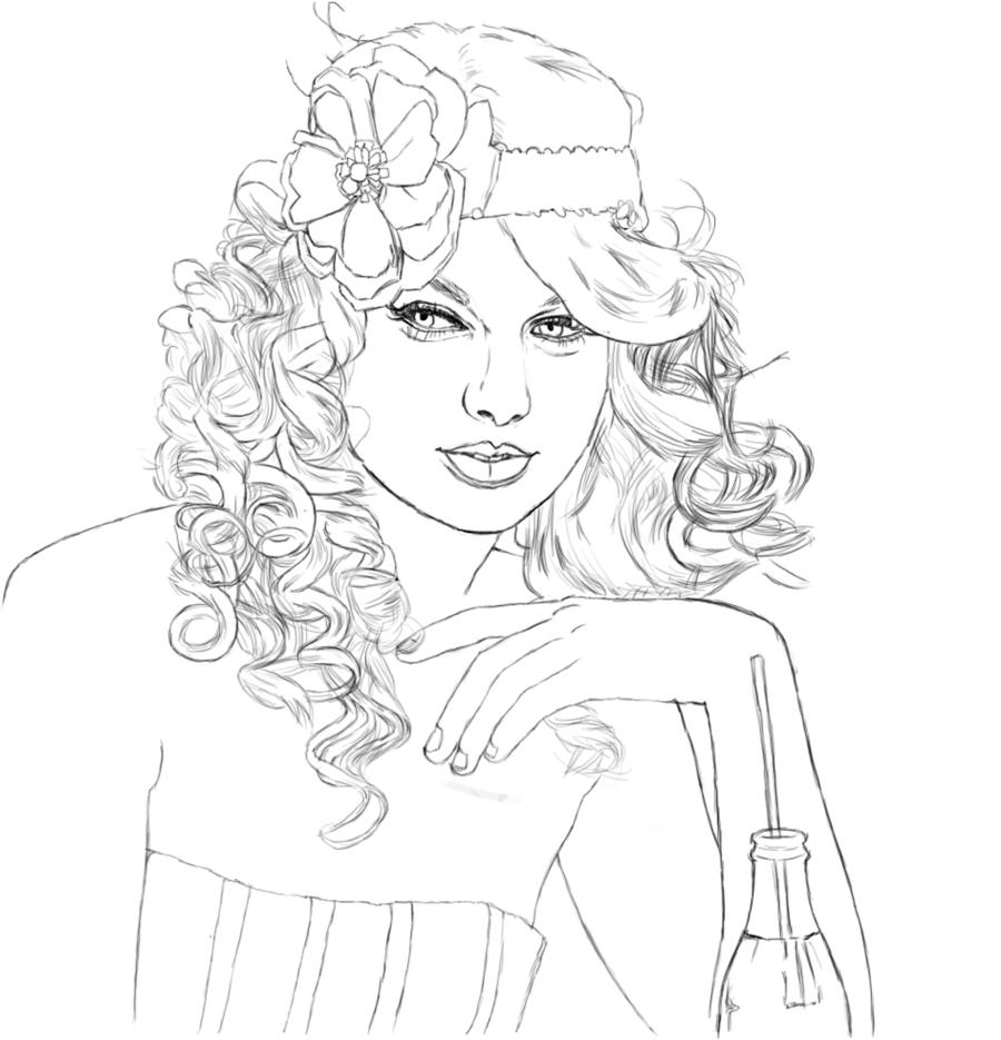 Taylor swift sketch by calliefink on