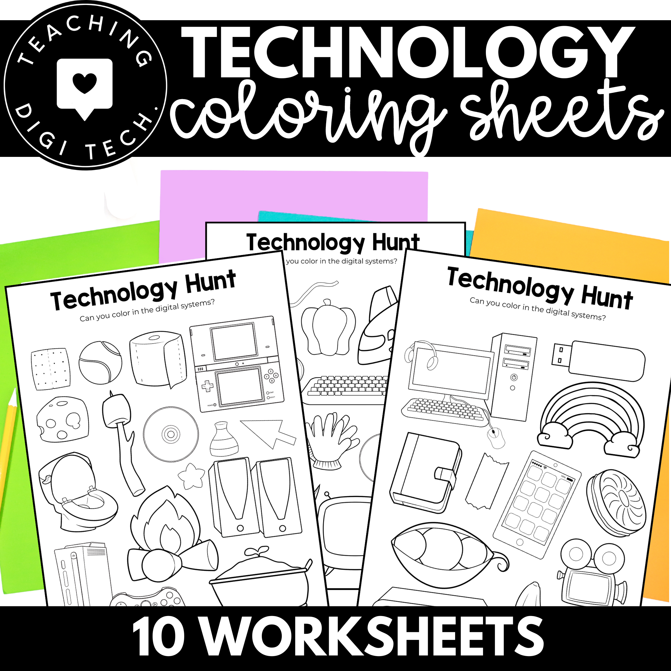 Puter colouring pages x technology colouring in activity technology worksheets for kindergarten actdik