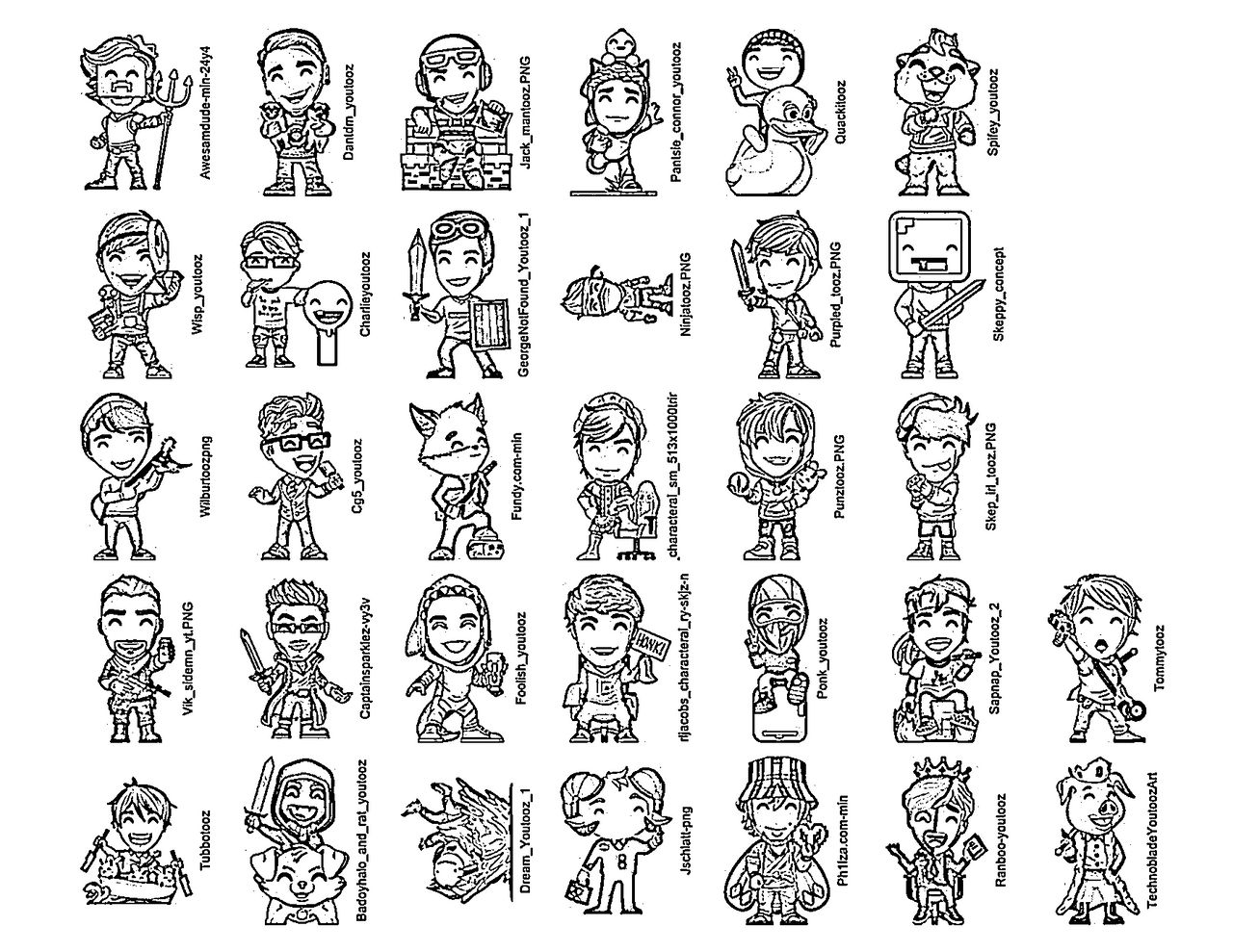 Dream smp youtooz coloring page by niviro on