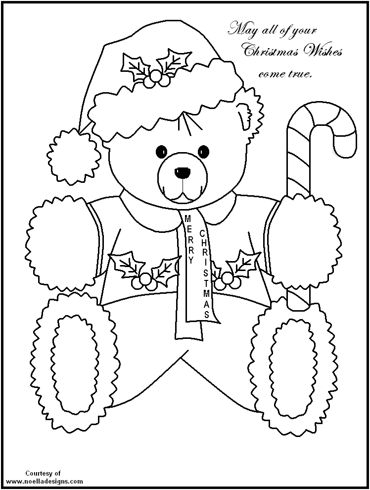 Free printable christmas coloring pages