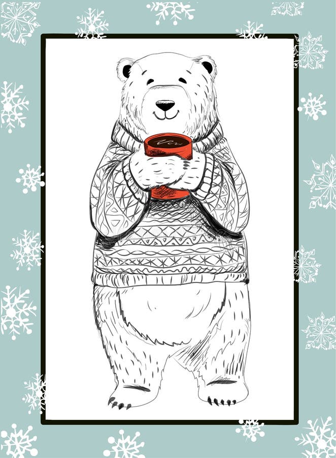 Bear christmas stock illustrations â bear christmas stock illustrations vectors clipart