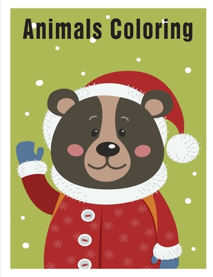 Animals coloring coloring pages christmas book for kids and children paperback murder by the book
