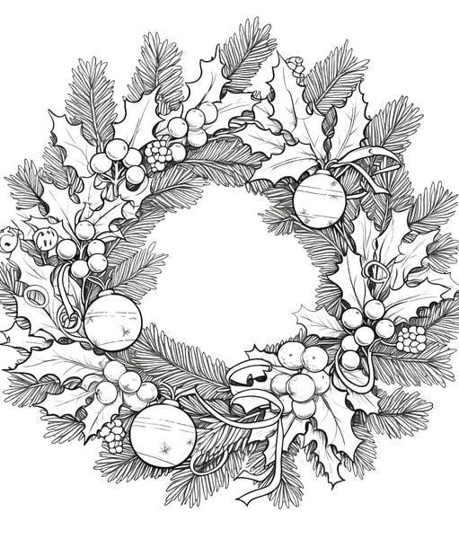 Free printable christmas coloring pages list