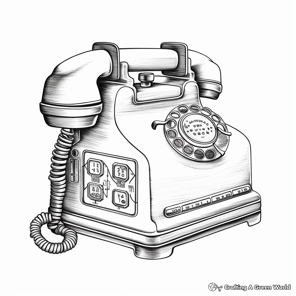 Phone coloring pages