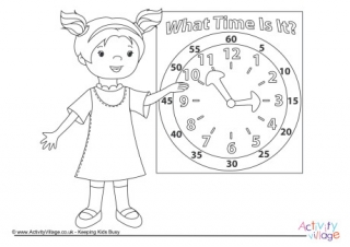 Telling time louring pages