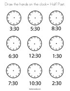 Time coloring pages