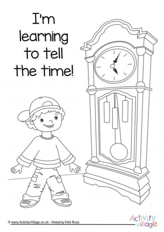 Telling time louring pages