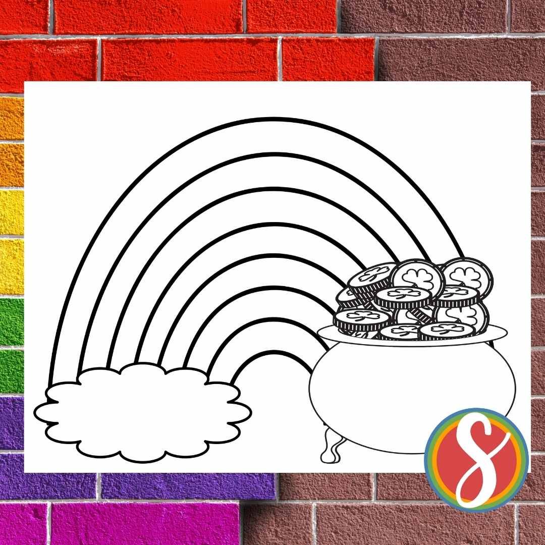 Free rainbow coloring pages â stevie doodles