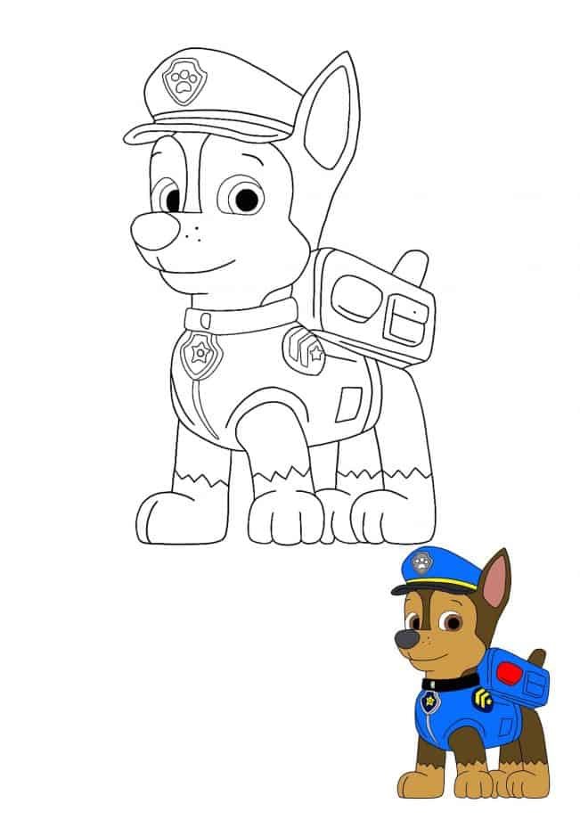 Paw patrol coloring pages