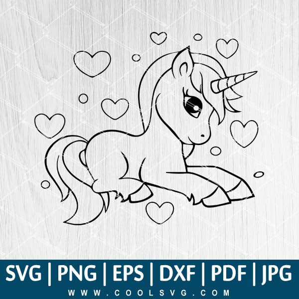 Cute unicorn svg