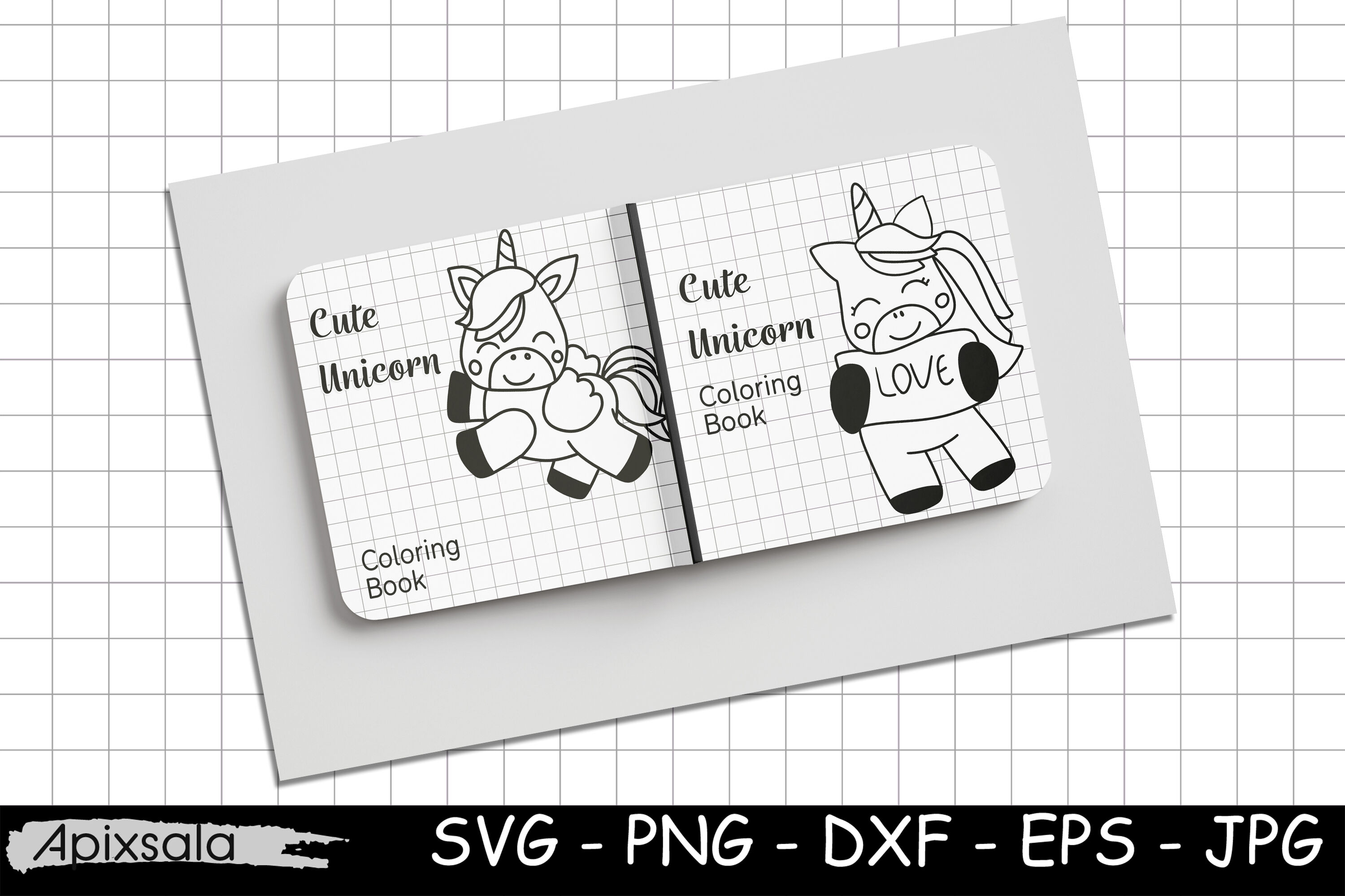 Unicorn digital stamps