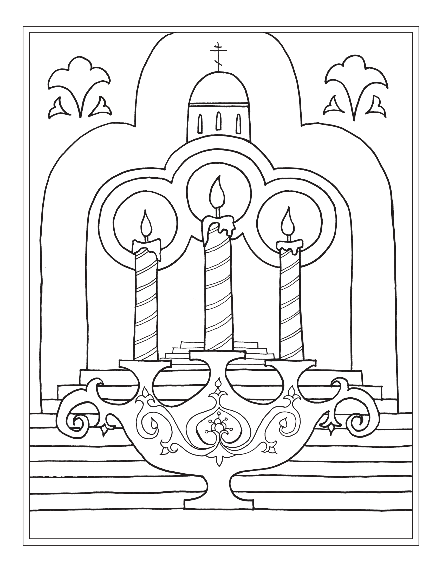 Entry of the theotokos into the temple â november â coloring pages for children printable pdfs â saint kosmas orthodox education