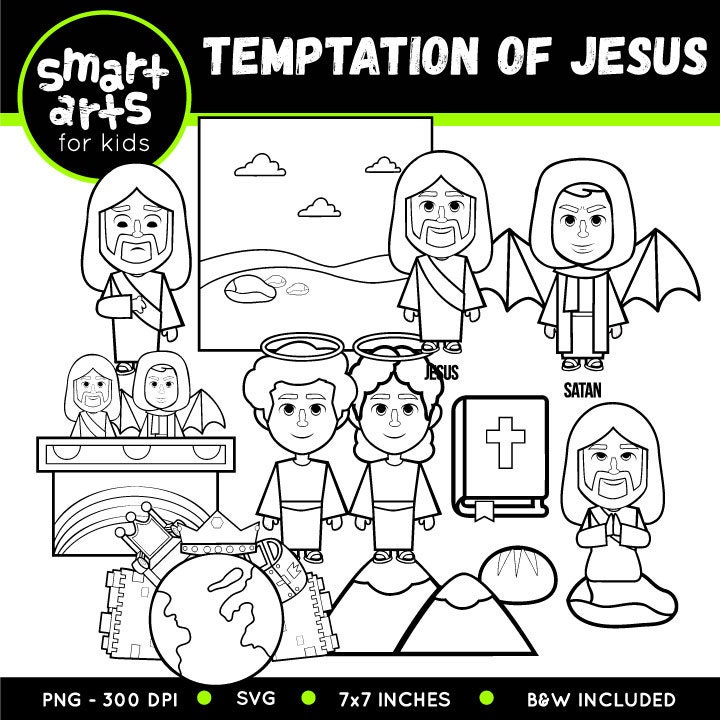The temptation of jesus clipart bible based bible characters svg cricut png clip arts vbs sunday school bible story
