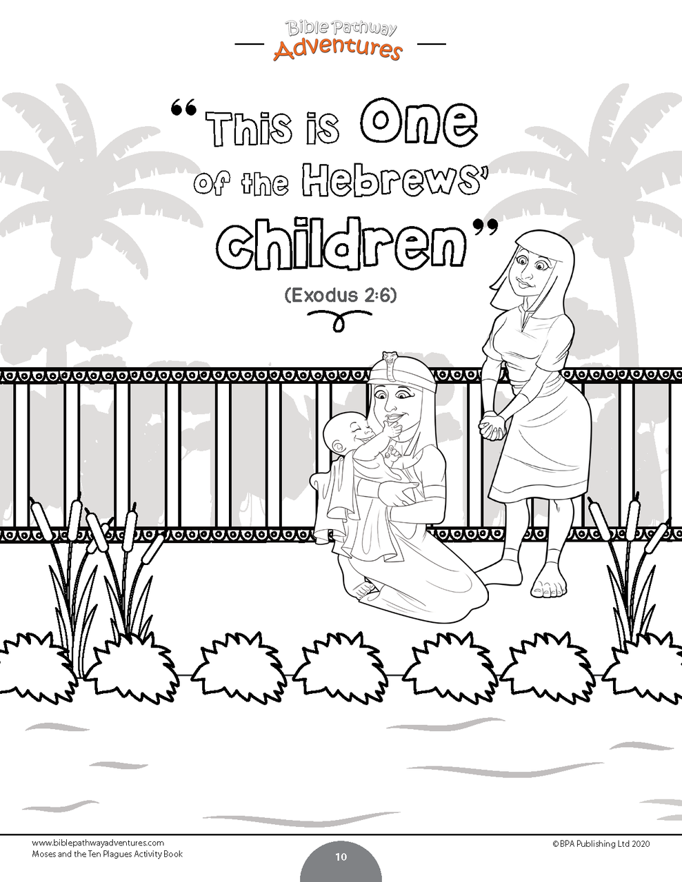 Moses and the ten plagues activity book