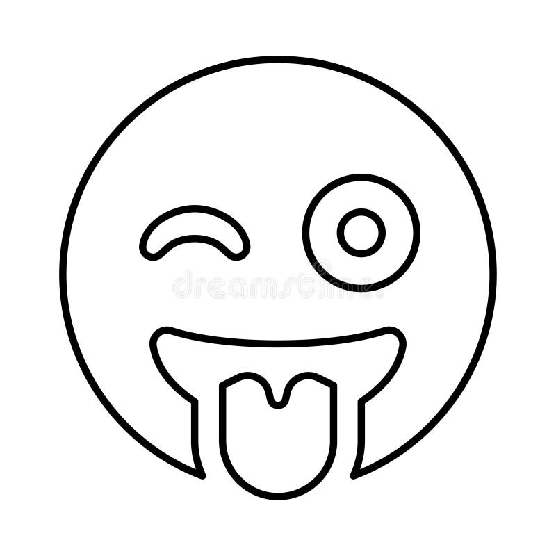Tongue out with wink tennis ball character stock vector