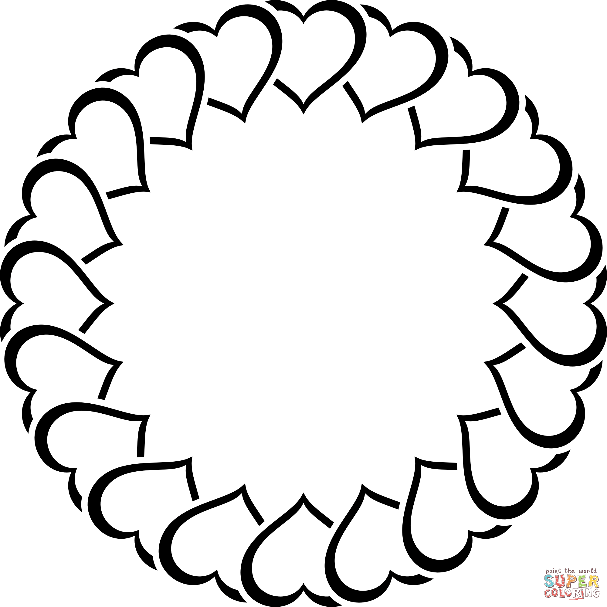 Vintage heart frame coloring page free printable coloring pages