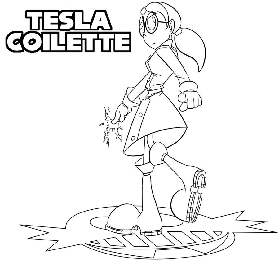 Tesla coloring page by billythequeen on