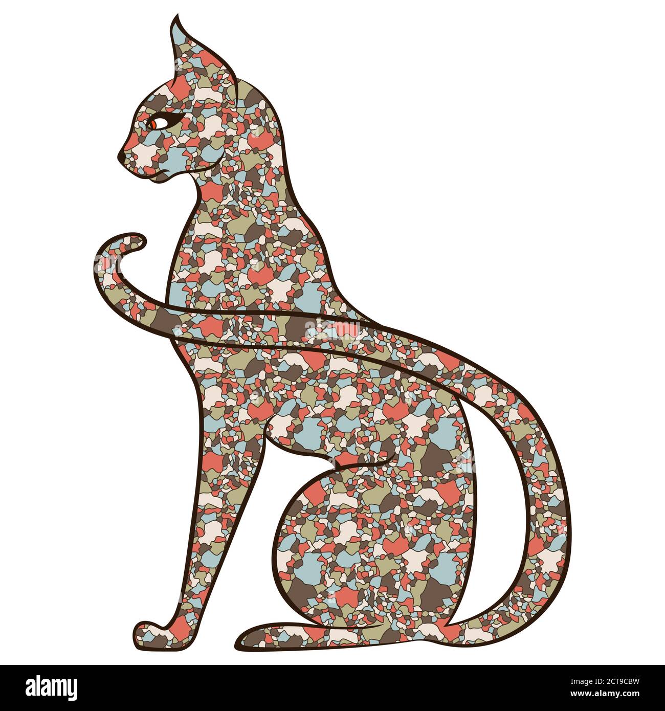 Tessellation animal cut out stock images pictures