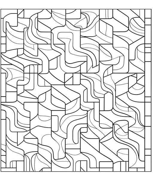 Free printable abstract coloring pages list