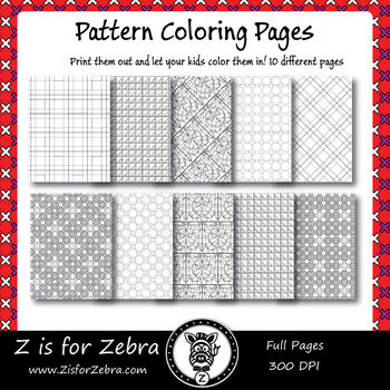 Digital tessellation coloring book