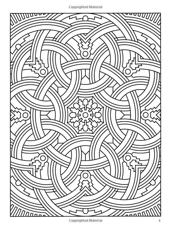 Geometric tessellation coloring pages pdf
