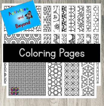 Tessellation coloring pages
