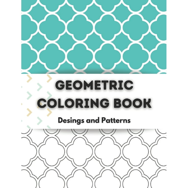 Geometric coloring book relaxing geometric coloring books for adults